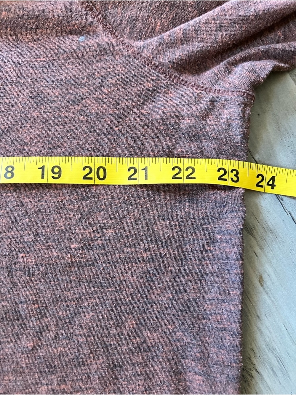 L.L.Bean women's long-sleeve crewneck graphic t-shirt heather brown/mauve Sz XL - Picture 7 of 9